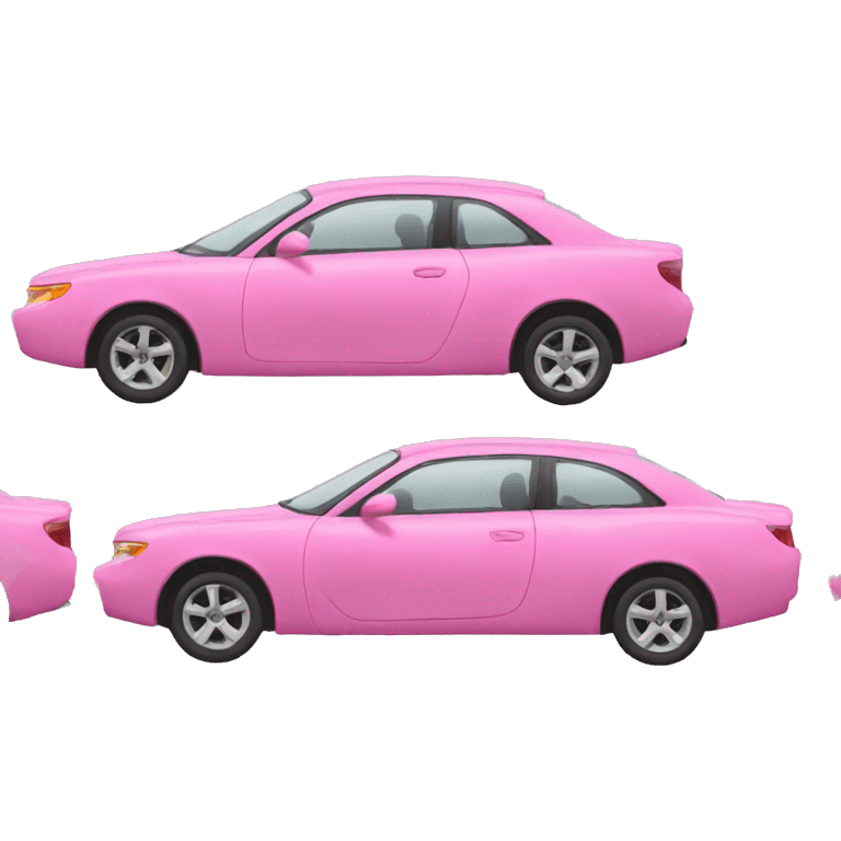 Pink car emoji