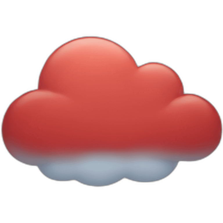 cloud red emoji