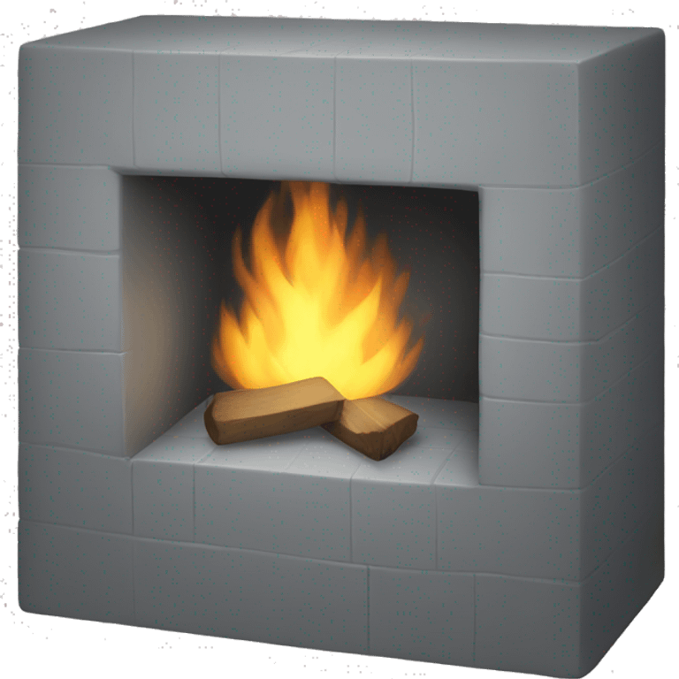 Grey hearth emoji