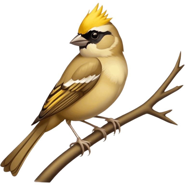 Golden crested Sparrow emoji