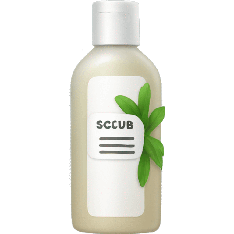 bottle of scalp scrub emoji