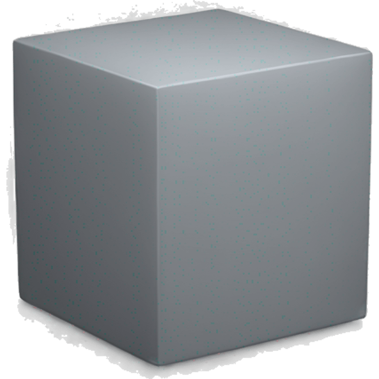 grey cube emoji