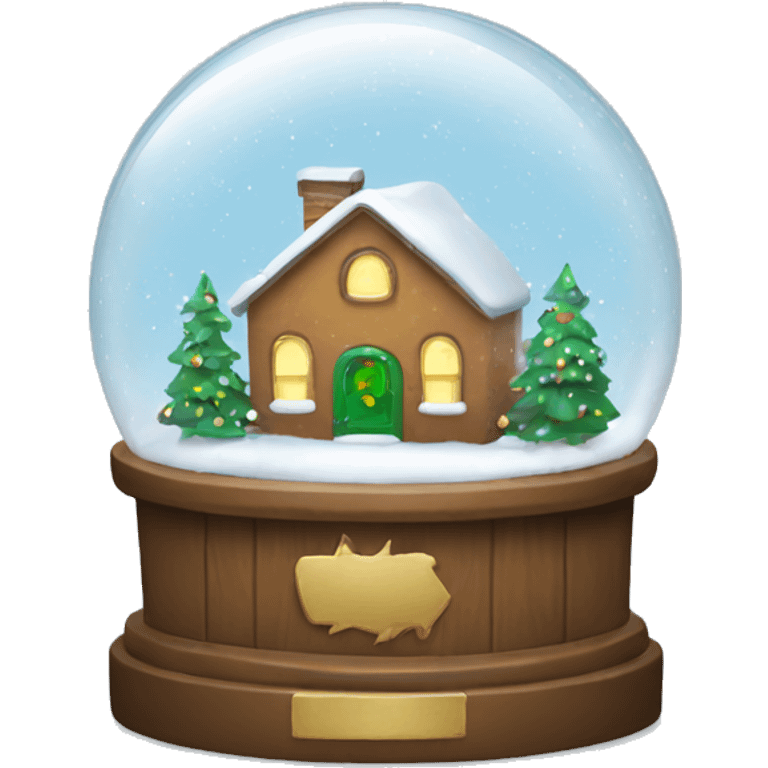 Christmas snow globe emoji