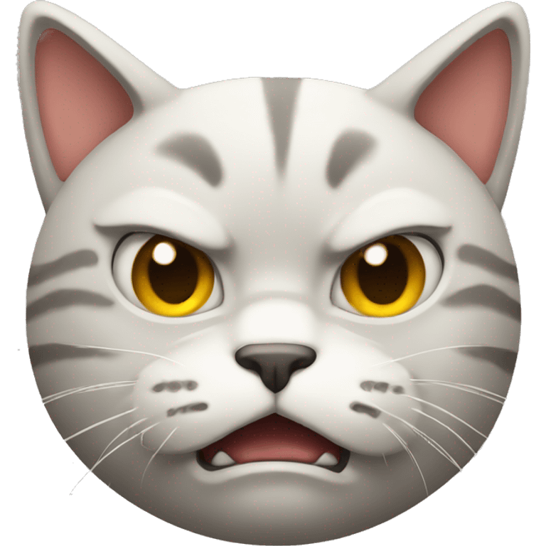 Angry face cat emoji  emoji