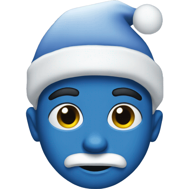 blue christmas emoji