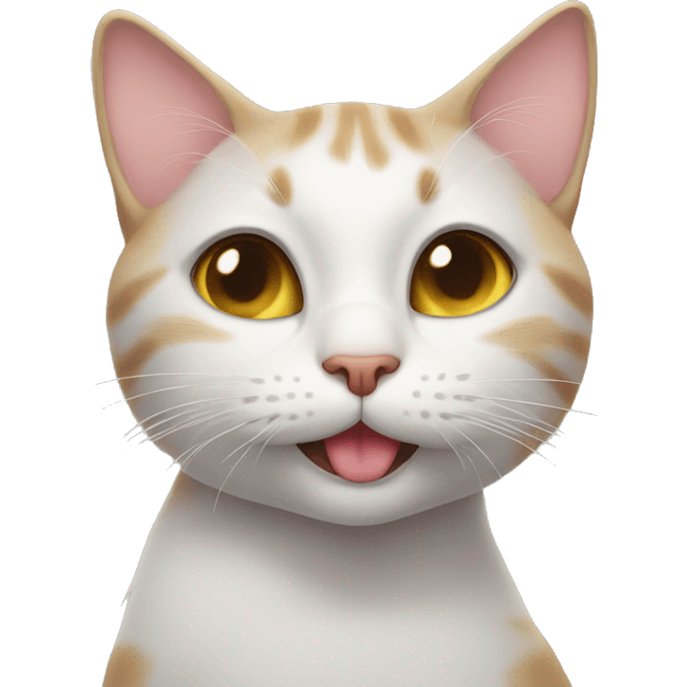 cat blowing kiss emoji