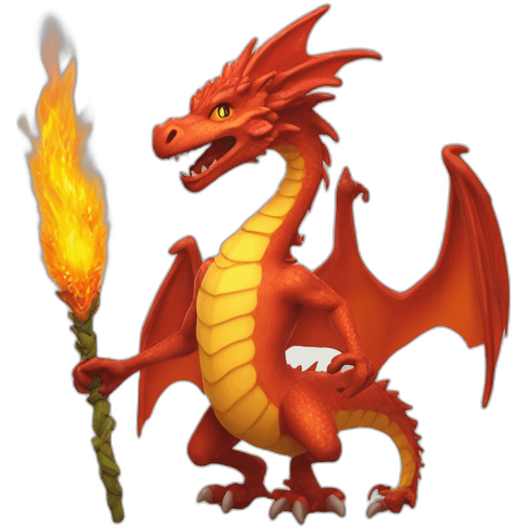 Dracaufeu avec florisar emoji