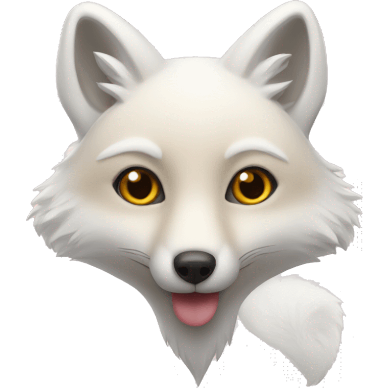 white fox heart emoji