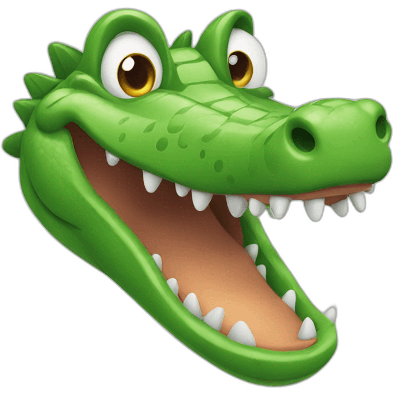 smiling crocodile emoji