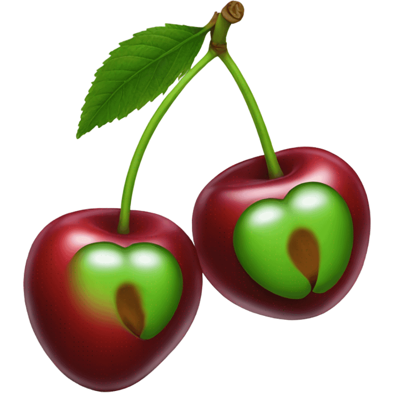 Two Cherries on a stem emoji