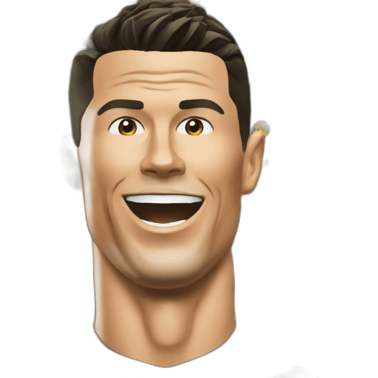 cristiano ronaldo qui célèbre un but emoji