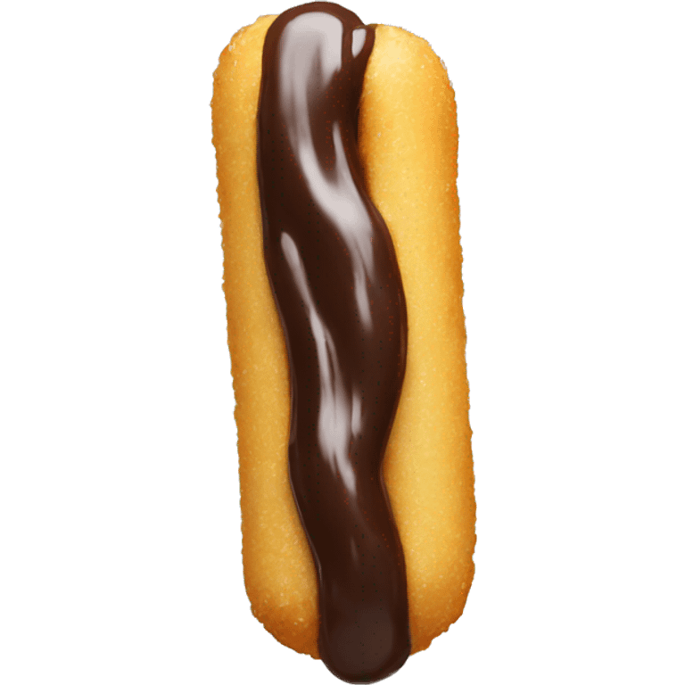 Churro with chocolate dipped  emoji