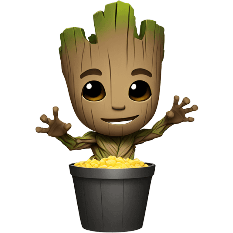 Groot partying emoji