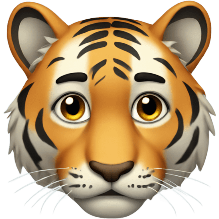 Sad tiger emoji