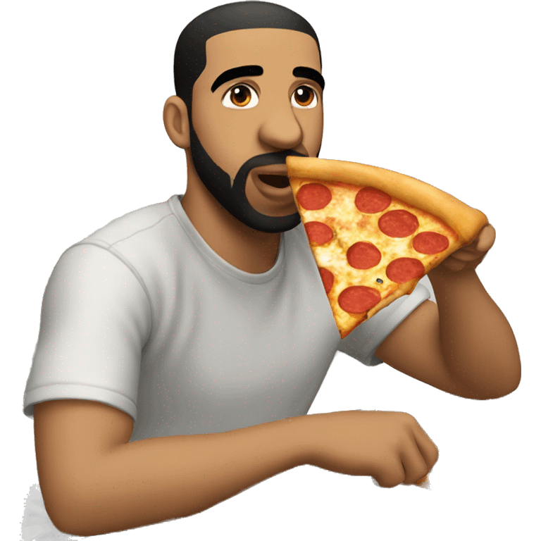 drake eating pizza  emoji