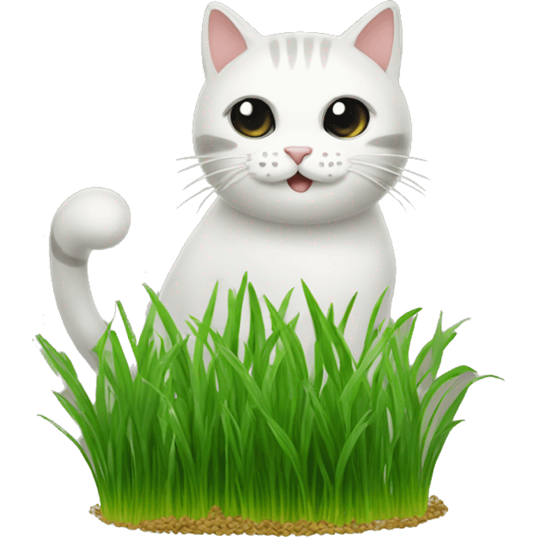 cat grass emoji