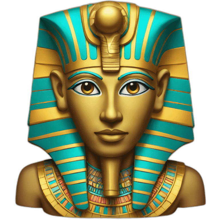 colourful statue of egypt god emoji