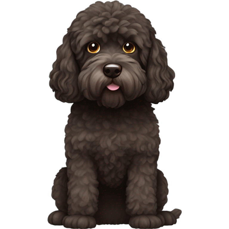 Brown Portuguese water dog emoji