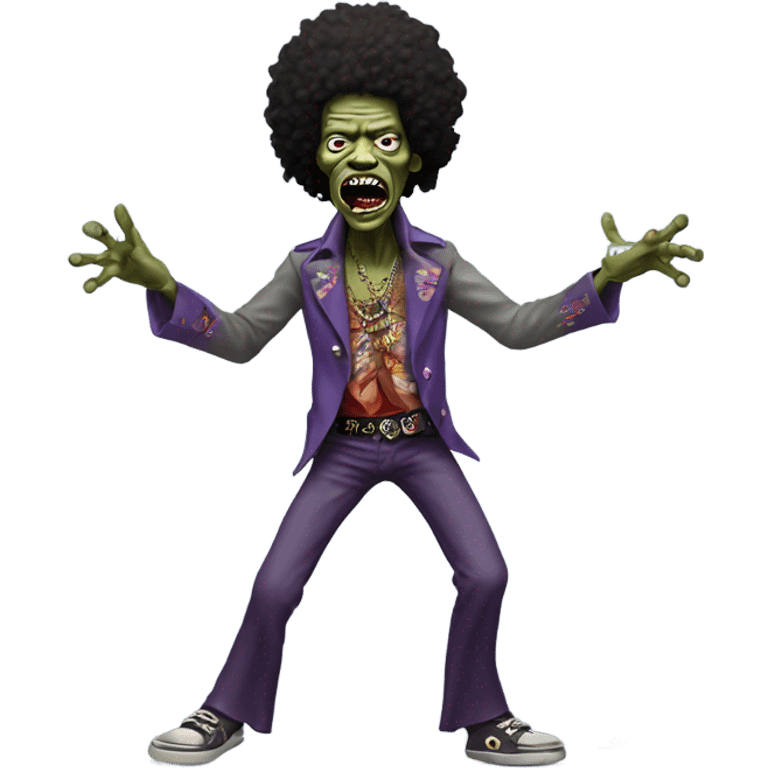 jimi hendrix zombie dancing emoji