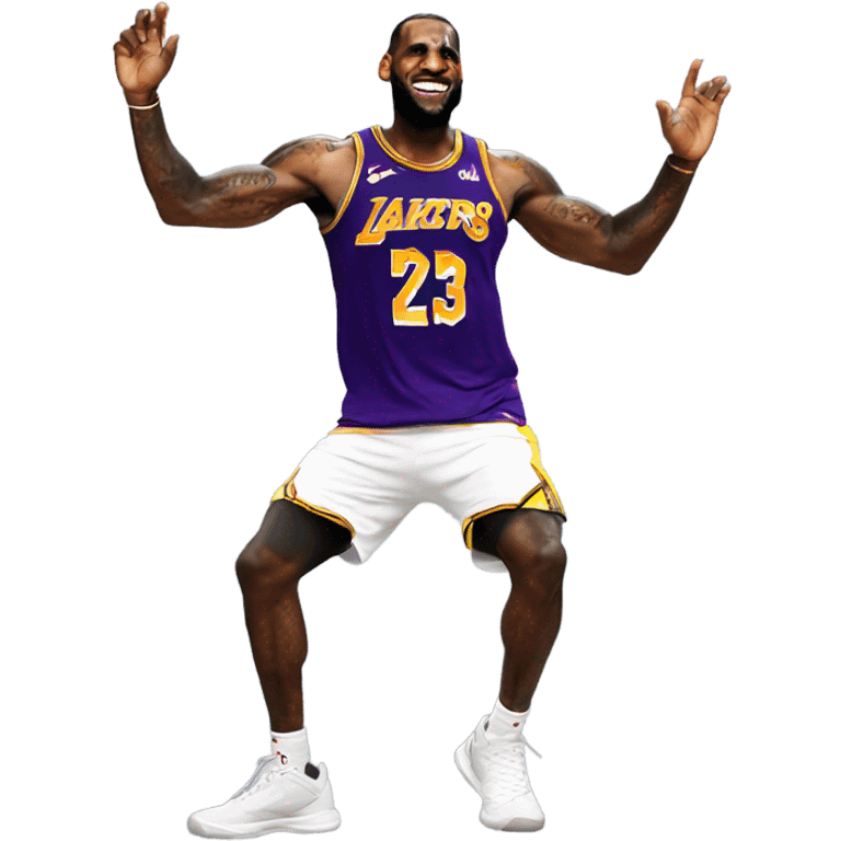 LEBRON JAMES dancing emoji