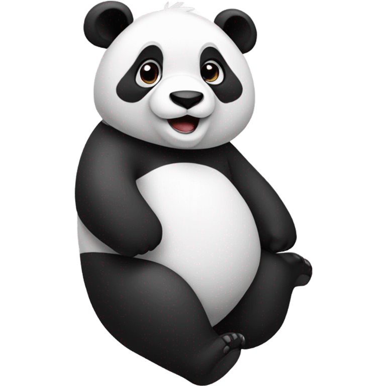 Panda but it’s more black then white  emoji