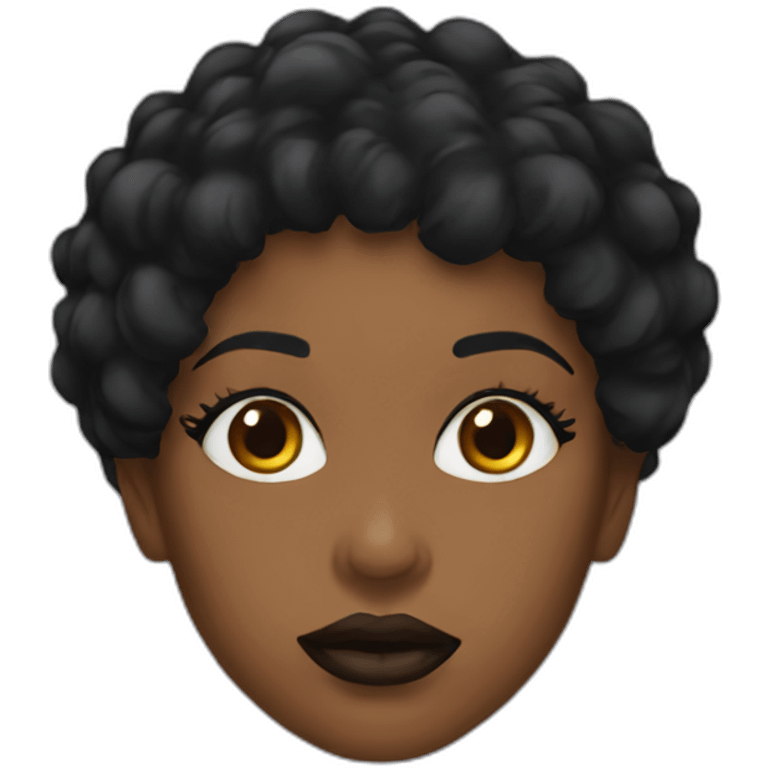 Black women lips emoji