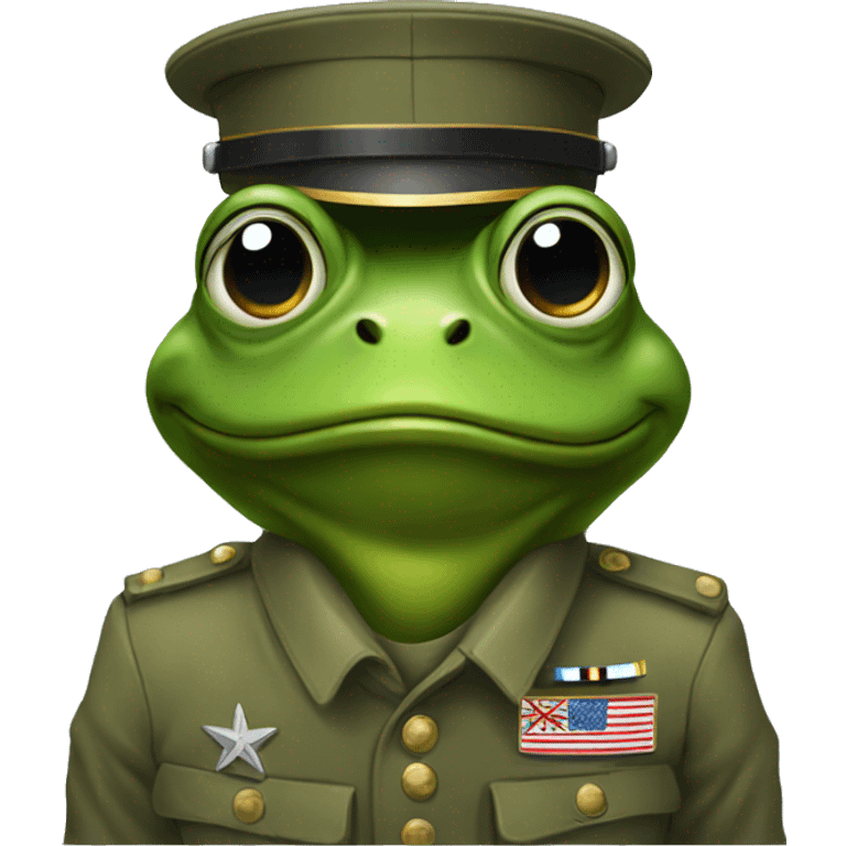 military frog emoji