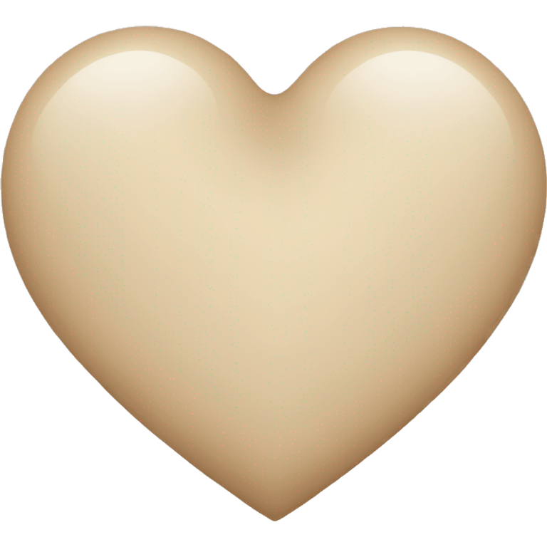 beige heart emoji