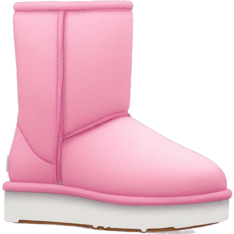 Pink low Uggs with platform  emoji