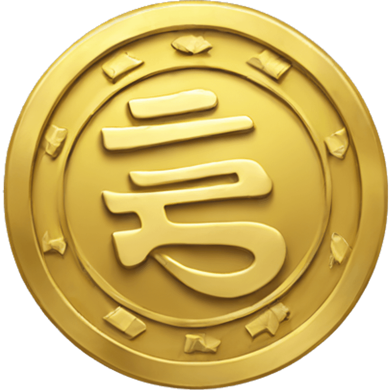 japan golden coin emoji