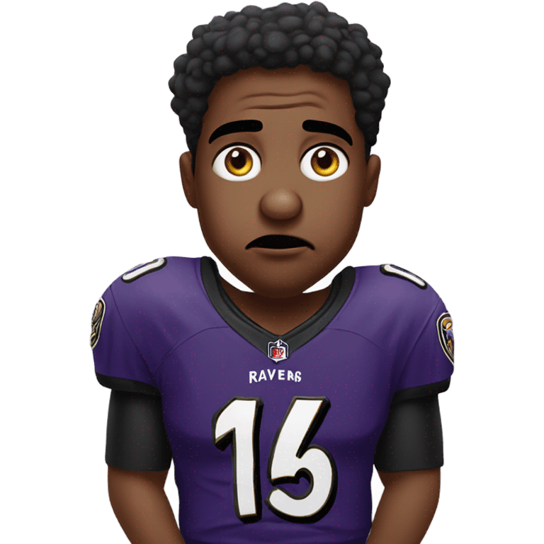 Sad ravens fan emoji