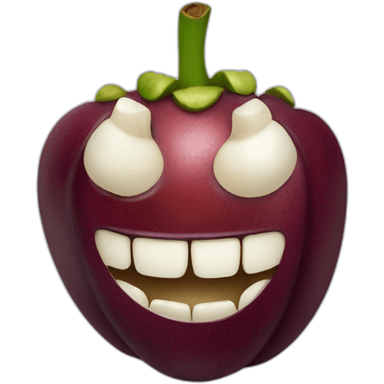 mangosteen fruit emoji