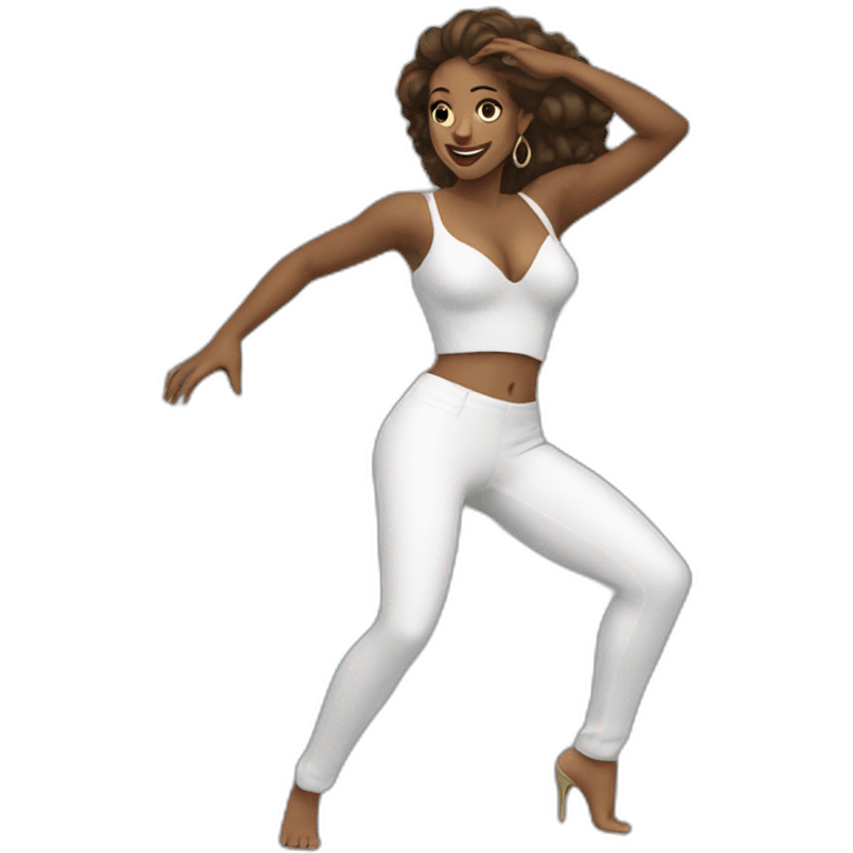 Sexy woman dancing emoji