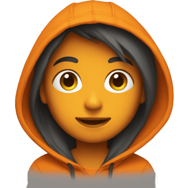 Orange hoodie  emoji