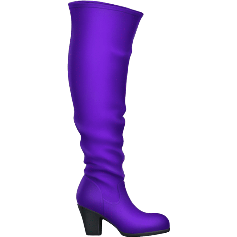 Purple thigh boots emoji