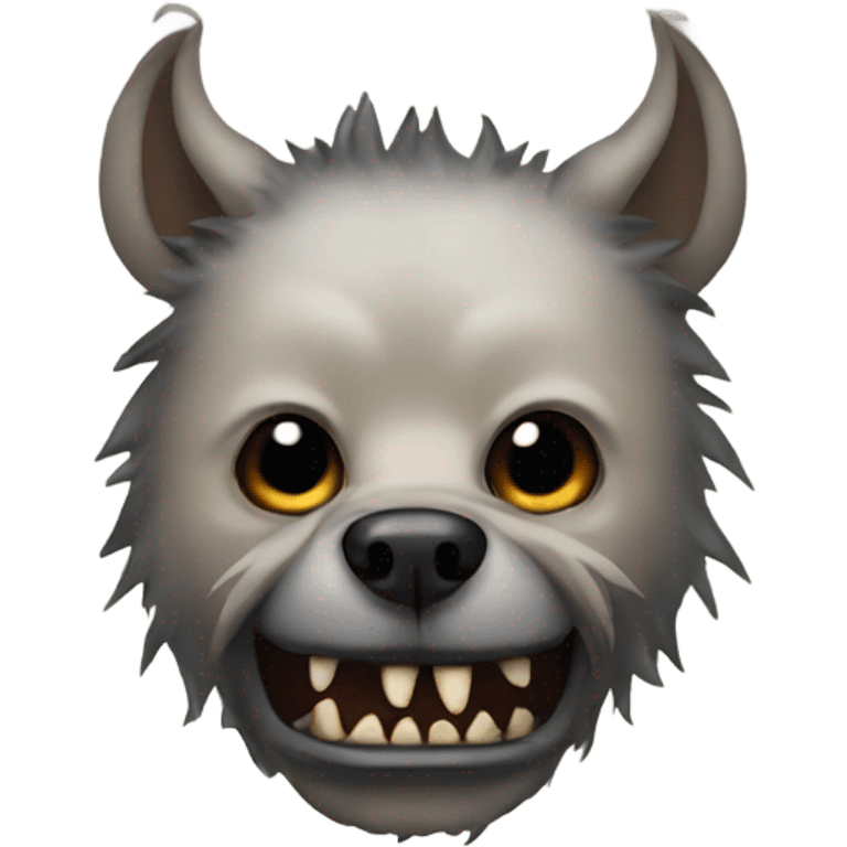 A monster with dog head emoji