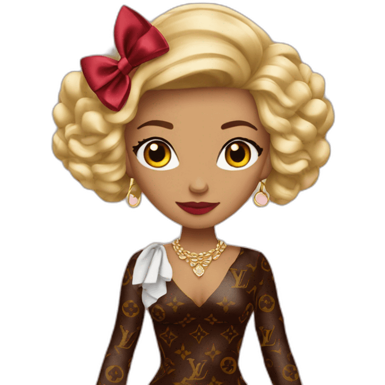 louis vuitton fancy woman emoji