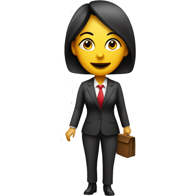 Mexican woman in suit with for sale sign  emoji