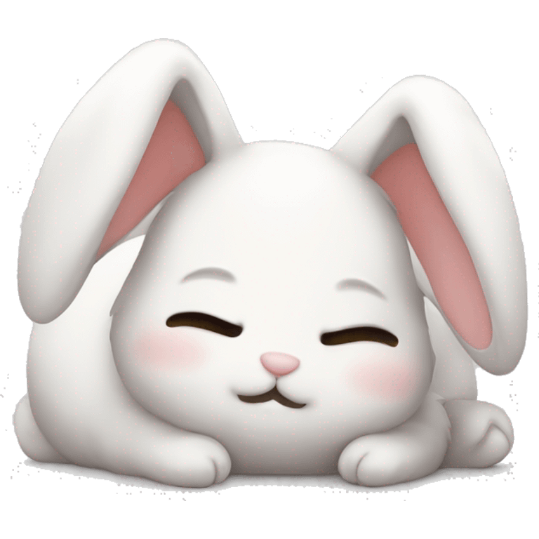 sleepy bunny kawaii cute  emoji