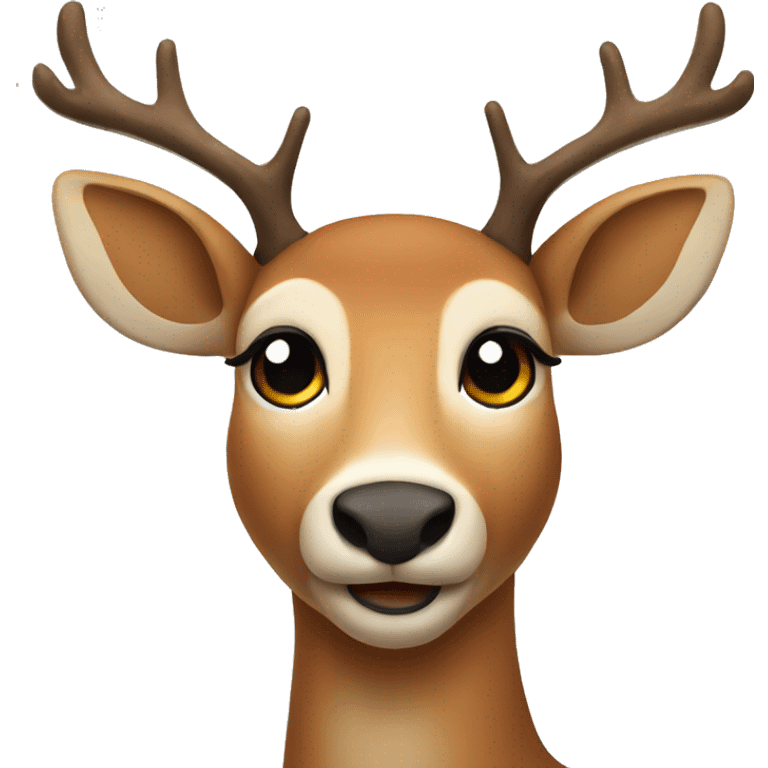 Christmas deer emoji