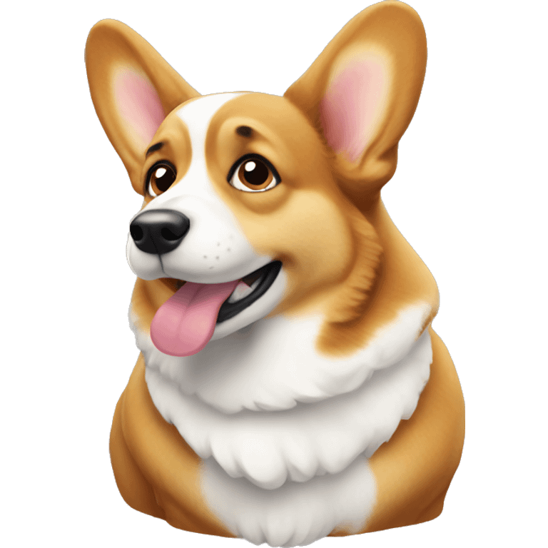 thinking corgi emoji