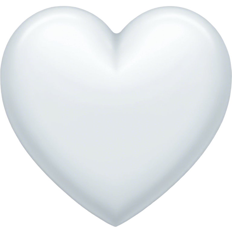 white heart soft  emoji