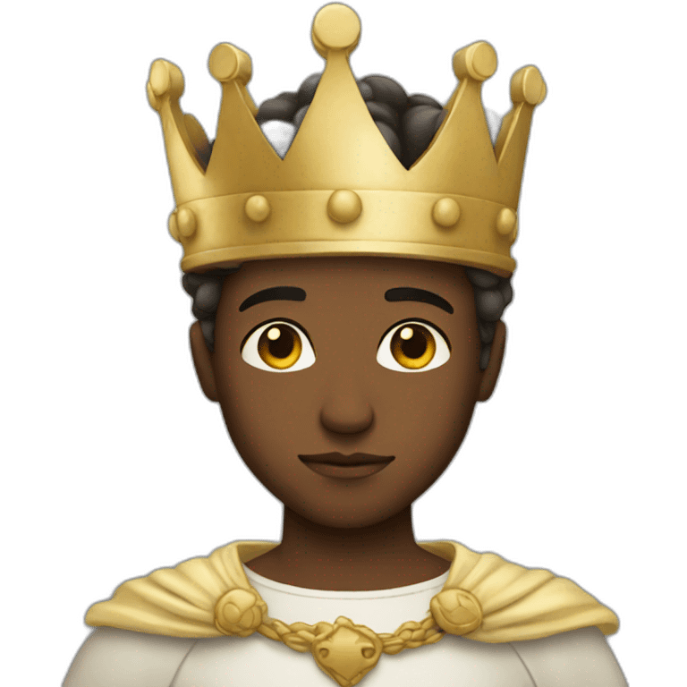 Young King white tired emoji