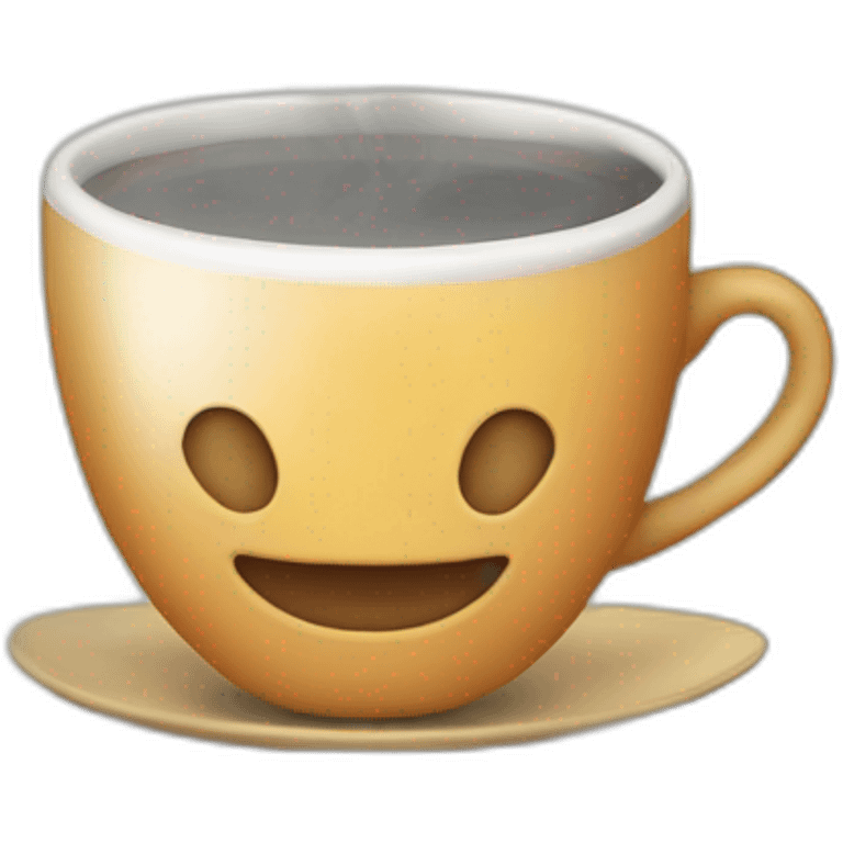 Cup of tea with smoke emoji