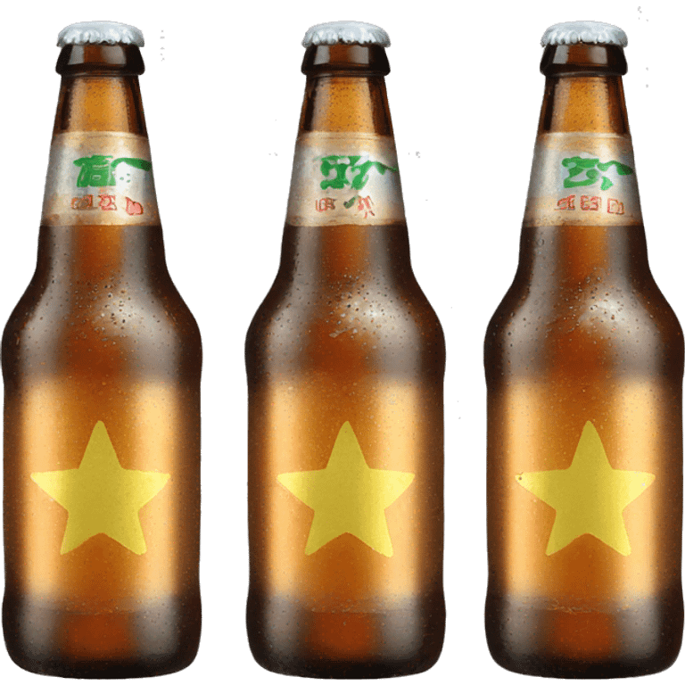 Beer bottle bintang emoji