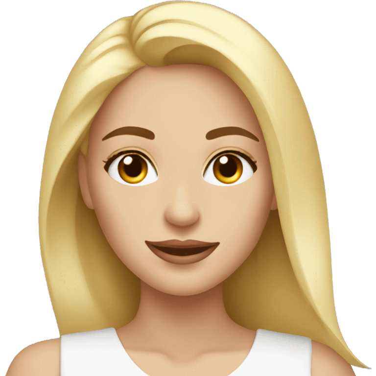 Skin care mujer rubia emoji