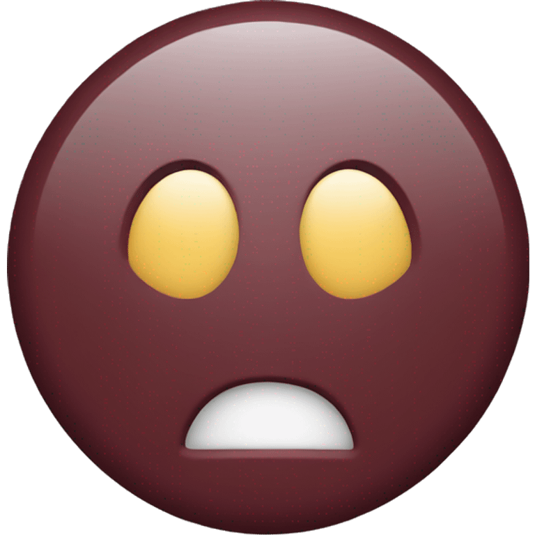 a maroon circle emoji