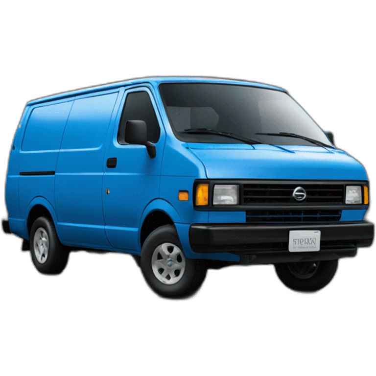 NISSAN BLUE 1986 VAN PRAIRIE emoji