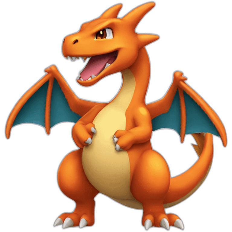 charizard roaring forwards emoji