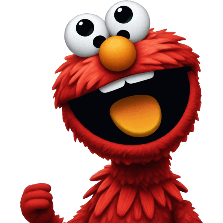 Elmo singing a song emoji